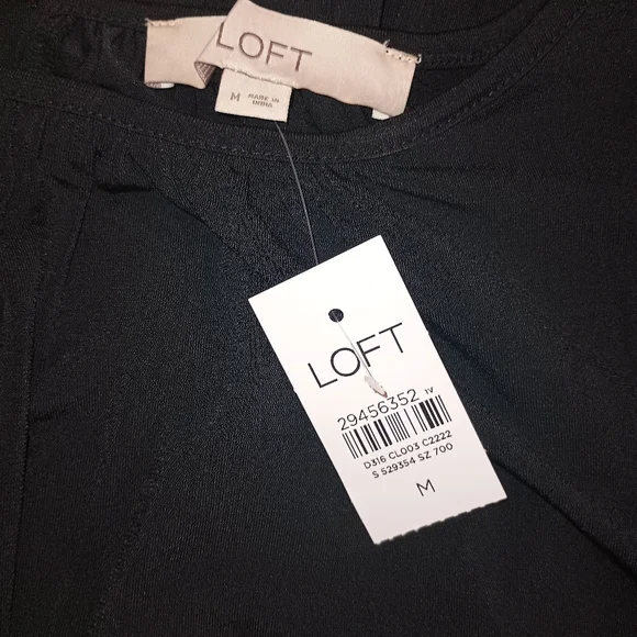 New LOFT Elegant Black Sleeveless Dress M - Picture 6 of 6